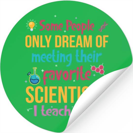 SCIENCE TEACHER Stickers Teach Biology Chemistry Physic