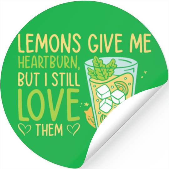 Lemon Fruit Lemonade Citrus Stickers