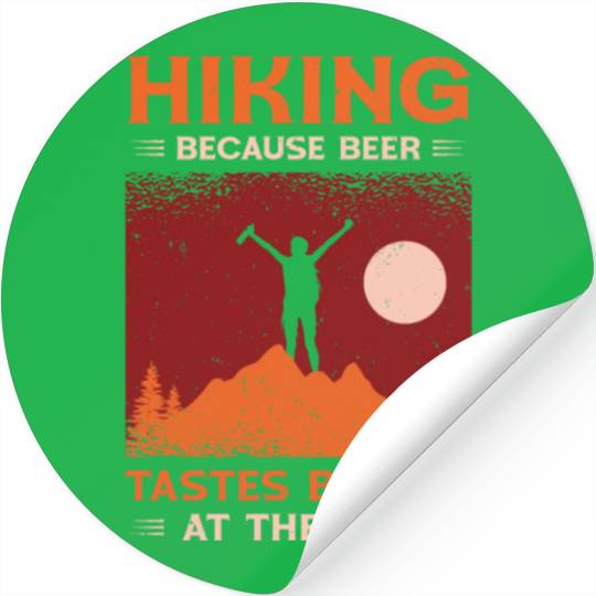 Hiking Camping Mountain Hiker Stickers