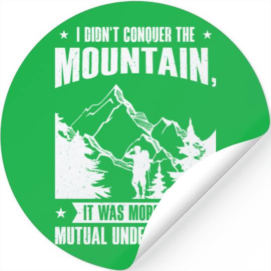 Hiking Camping Mountain Hiker Stickers