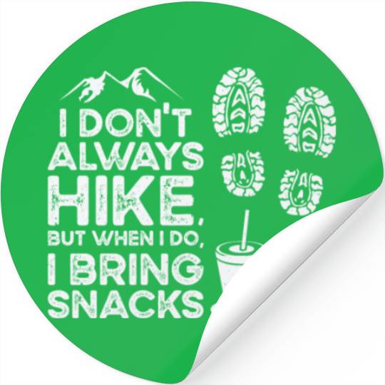Hiking Camping Mountain Hiker Stickers