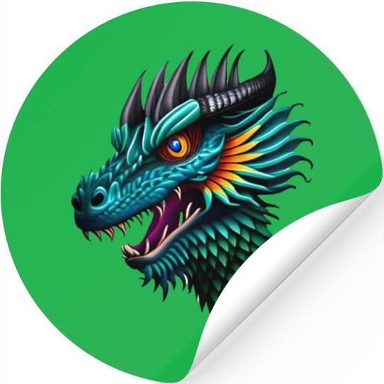 Green dragon Stickers