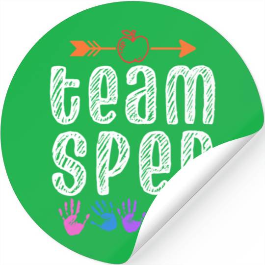 Team Sped Teacher Awareness Special Education Stickers