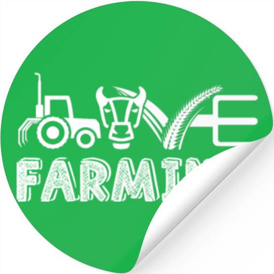 Funny Famer Farming Gifts Cow Lover Stickers