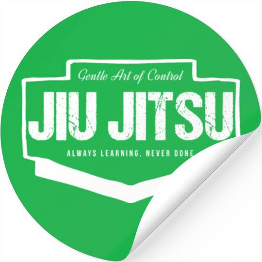 Jiu Jitsu Gentle Art of Control Always Learning Stickers