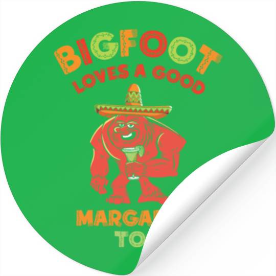 Cinco de Mayo Cryptozoology Bigfoot Fiesta Cryptid Stickers