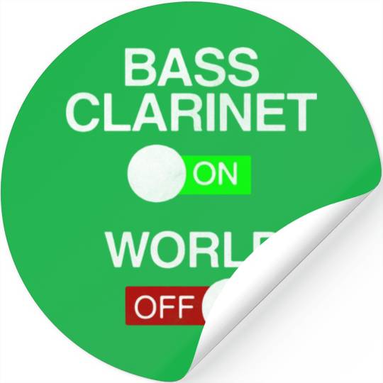 Bass Clarinet On World Off Stickers