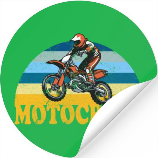 Motocross Racing Biker Stickers