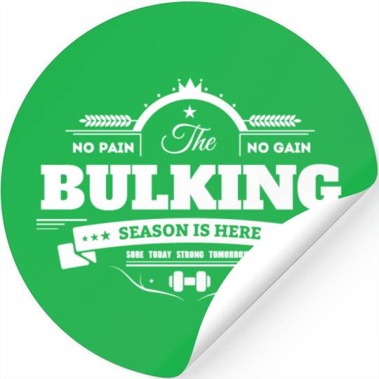 Bulking Season Gym Bunny Stickers