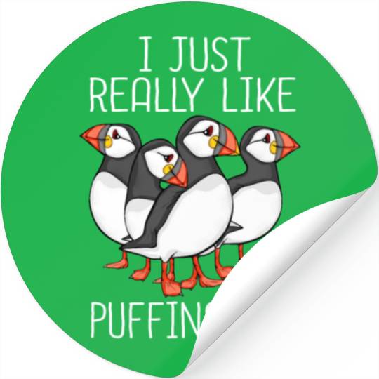 Atlantic Puffin Bird Lover Gift Women Cute Puffin Stickers