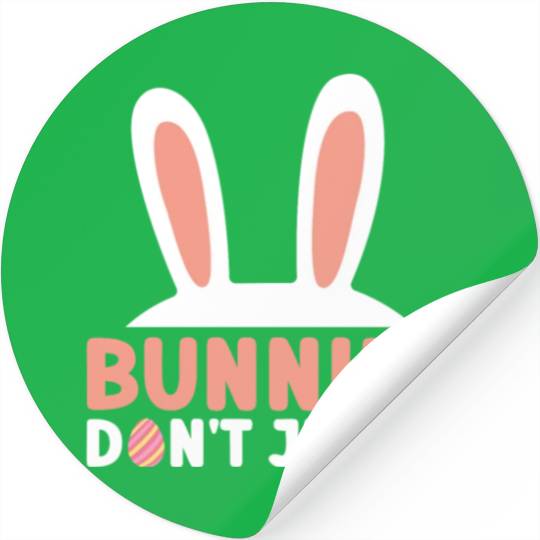 Bunnies Don't Judge - Atheism Easter Stickers