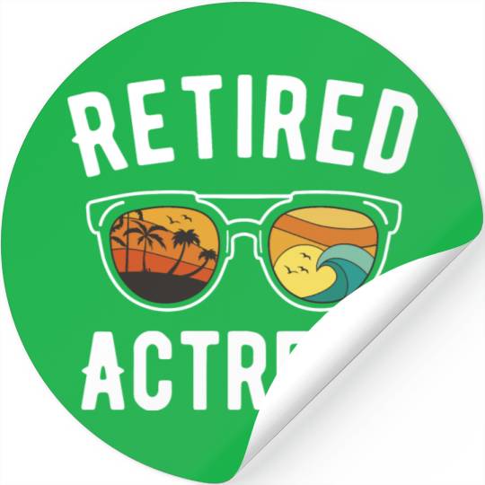 Retired Hollywood Actress Beachwear Designer Stickers