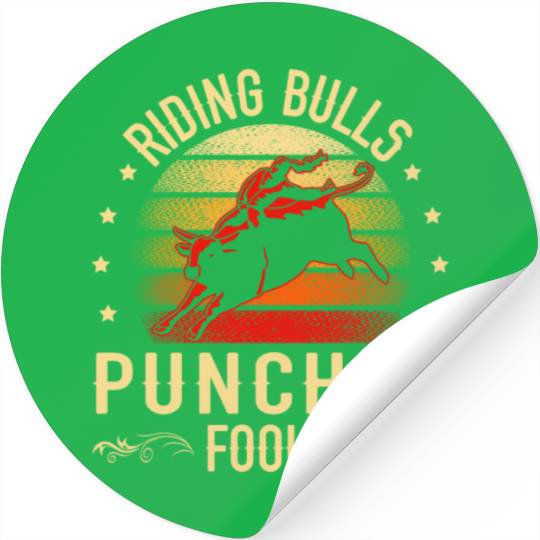 Bull Rider Bull Riding Western Rodeo Cowboy Lover Stickers
