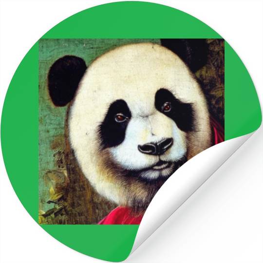 Renaissance Panda Stickers
