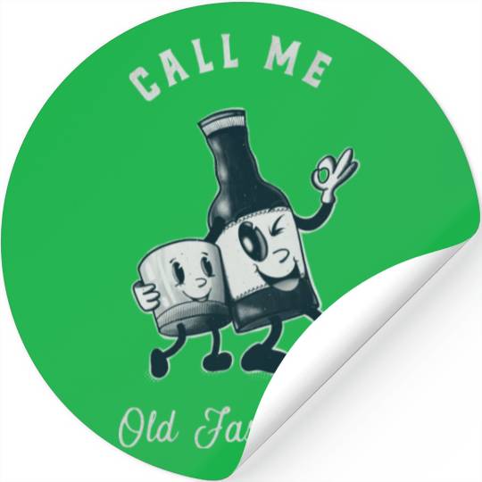 Bourbon Lover Call Me Old Fashioned Stickers