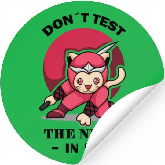 Karate Ninja Cat Kung Fu Stickers