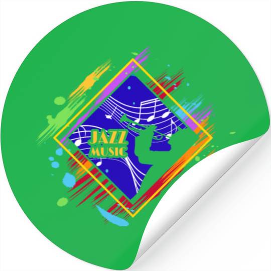 Jazz music improvisation festival Stickers