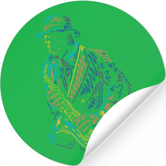 Jazz music improvisation festival Stickers