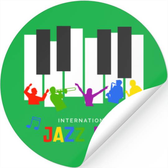 Jazz music improvisation festival Stickers