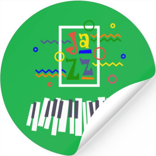 Jazz music improvisation festival Stickers