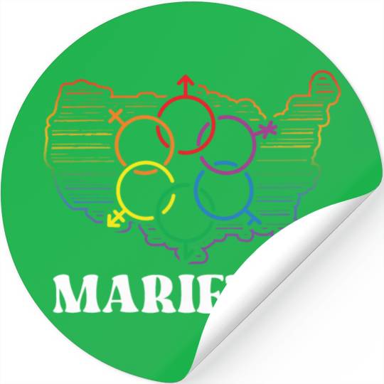Marietta Pride Month Pride Flag LGBT Community LGB Stickers