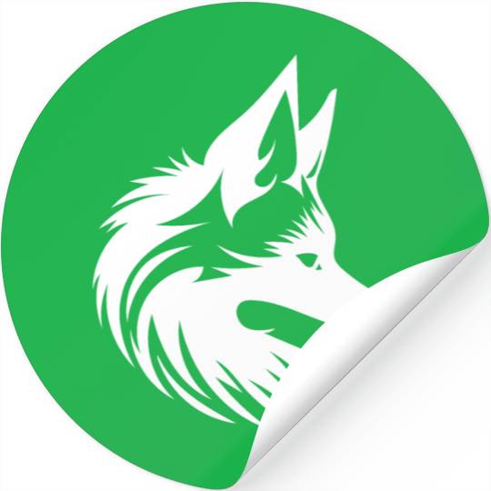 Cute Cute Fox Tattoo Portrait Style Stickers