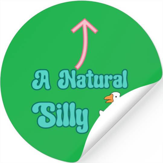 A Natural Silly Goose: Fun & Lighthearted Design Stickers