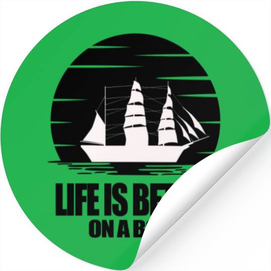 Life is Better And Adventure On a Boat Light Stickers