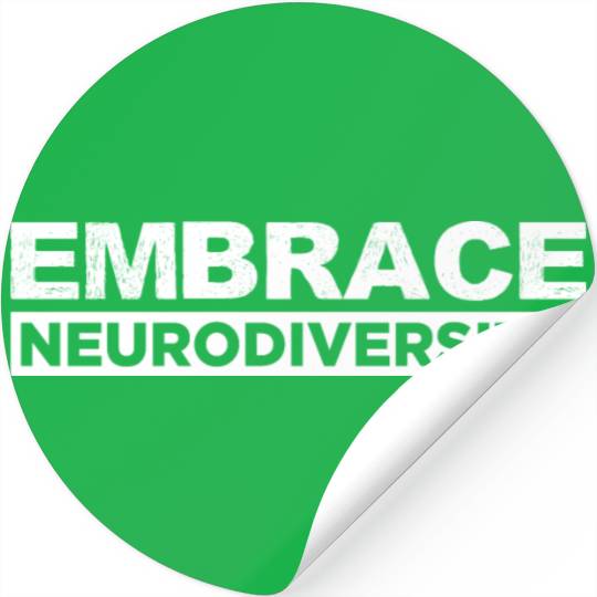Neurodiversity Embrace ADHD Autism ASD Rainbow Stickers