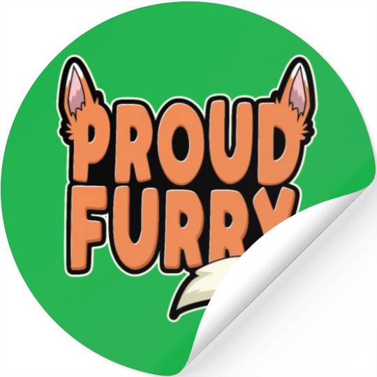 Furry Proud Furry Fox Wolf Anime Fursuit Fursona Stickers