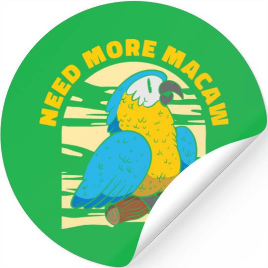 Macaw Parrot Lover Nature Zoo Animal Pet Stickers