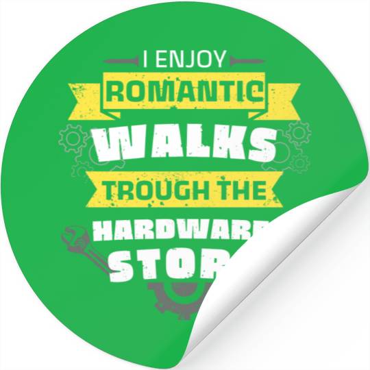 Handyman Hardware Store Walks Fun Wrench Stickers