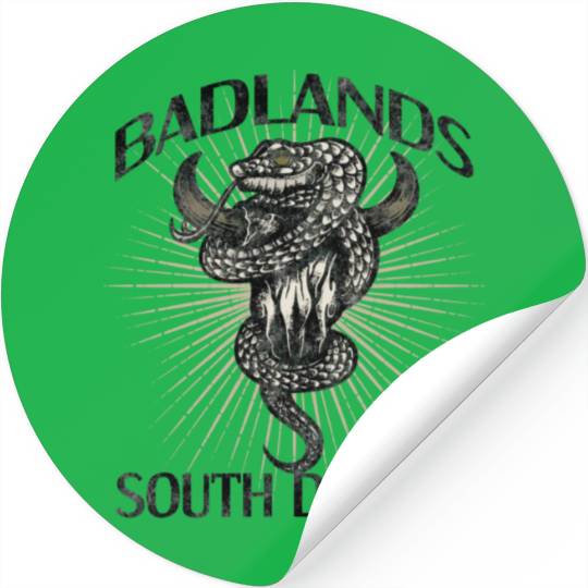 Badlands Us National Park South Dakota Bison Stickers