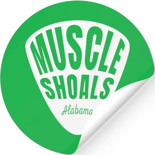 Muscle Shoals Albm Guitar Pick Music Recording Stickers