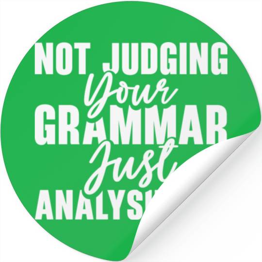 English Grammar Police Teacher Student Grammar Stickers