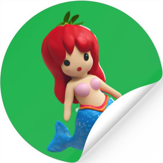 Strawberry mermaid Stickers