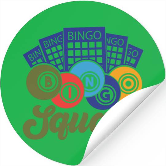 Bingo Card Game Grandma Bingo Player Bingo Cards Stickers