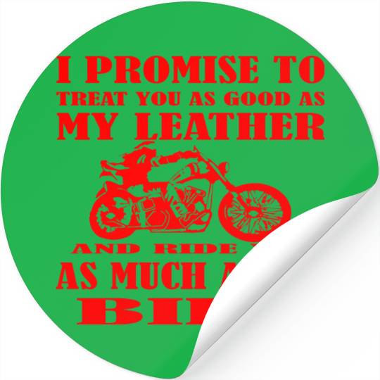 I Promise To Ride You Like My Bike ©WhiteTigerLLC Stickers