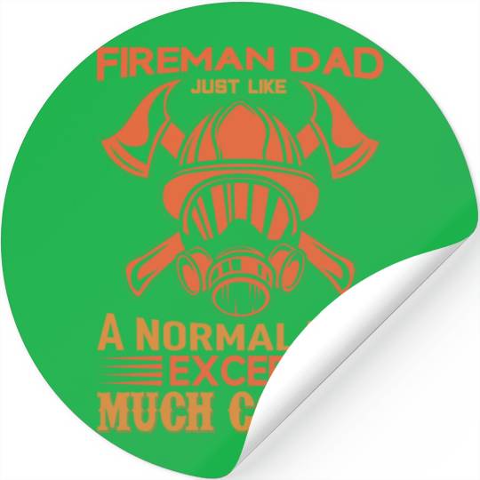 Fireman Dad Stickers
