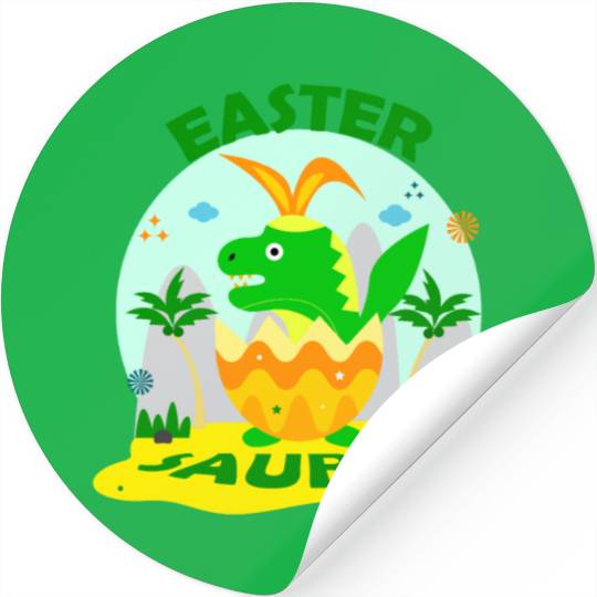 Easter Saurus Stickers