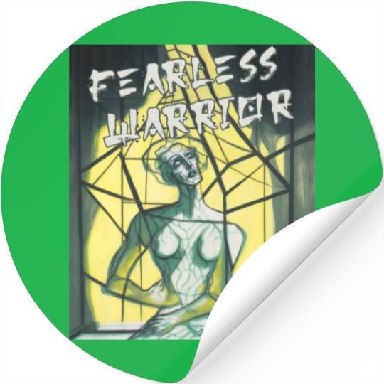 Fearless Warrior Conquering Atychiphobia Stickers
