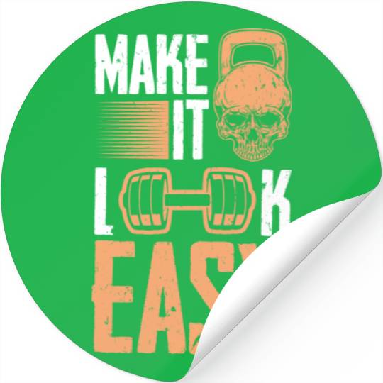 Bodybuilder Weights Gym Workout Fitness Training Stickers
