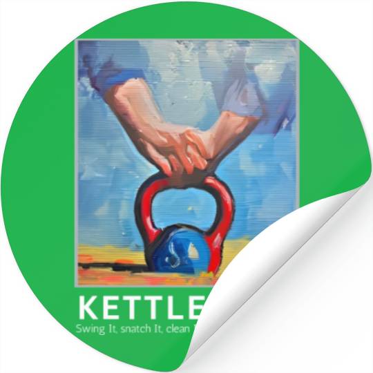 Gym Kettlebell Painting Stickers