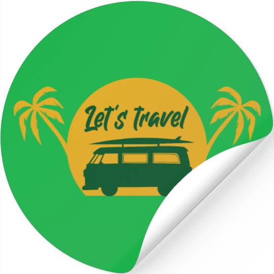 Lets Travel 2 Vacation Explore Wanderlust Relax Stickers