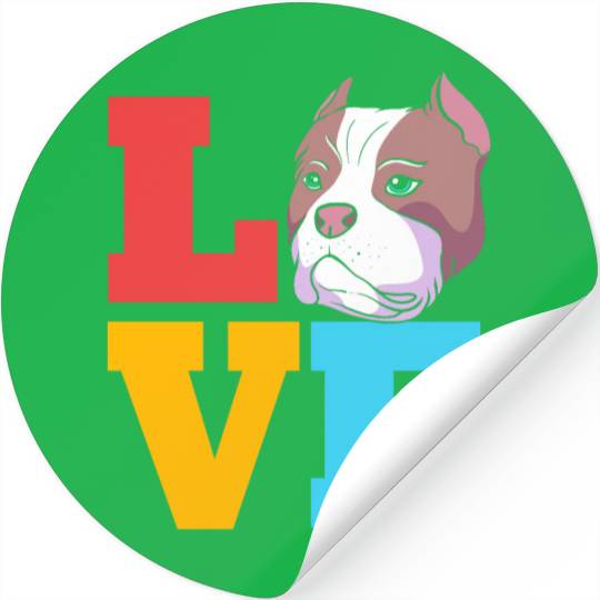 Bully Dog Lover I Love My American Bully Stickers
