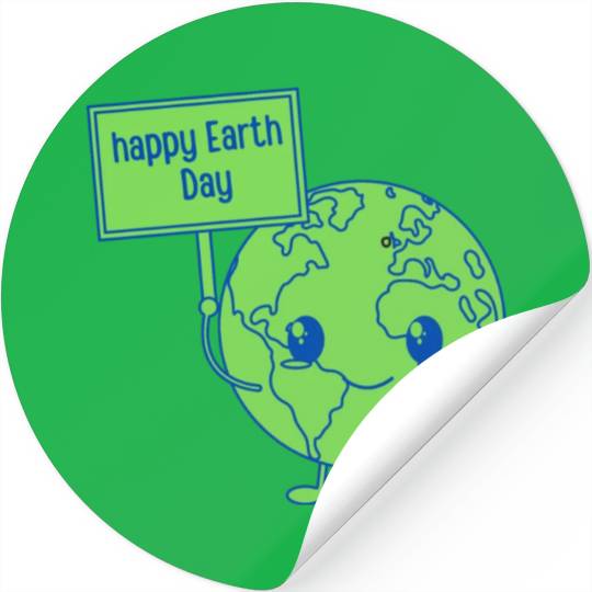 Happy Earth Day Stickers