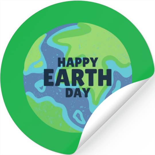 Happy Earth Day Stickers