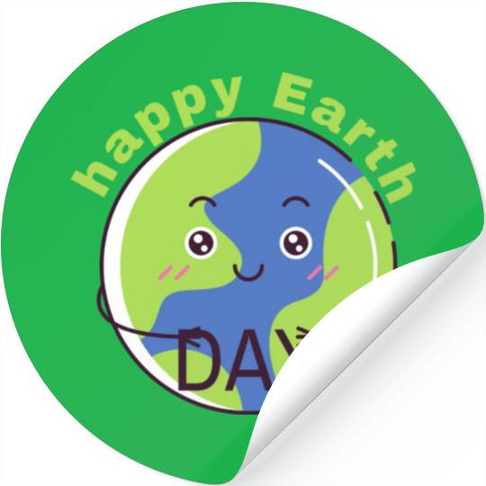 Happy Earth Day Stickers