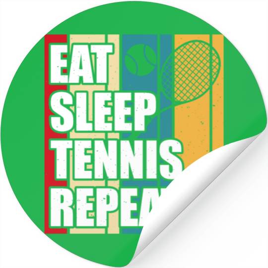 Vintage Tennis Player 2 Stickers