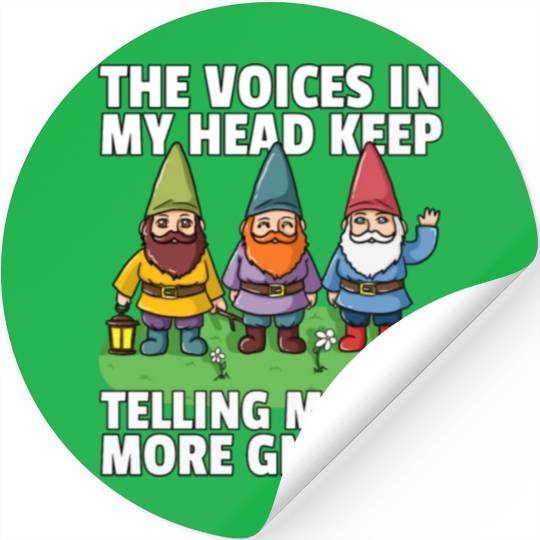 garden gnomes dwarf garden red Stickers